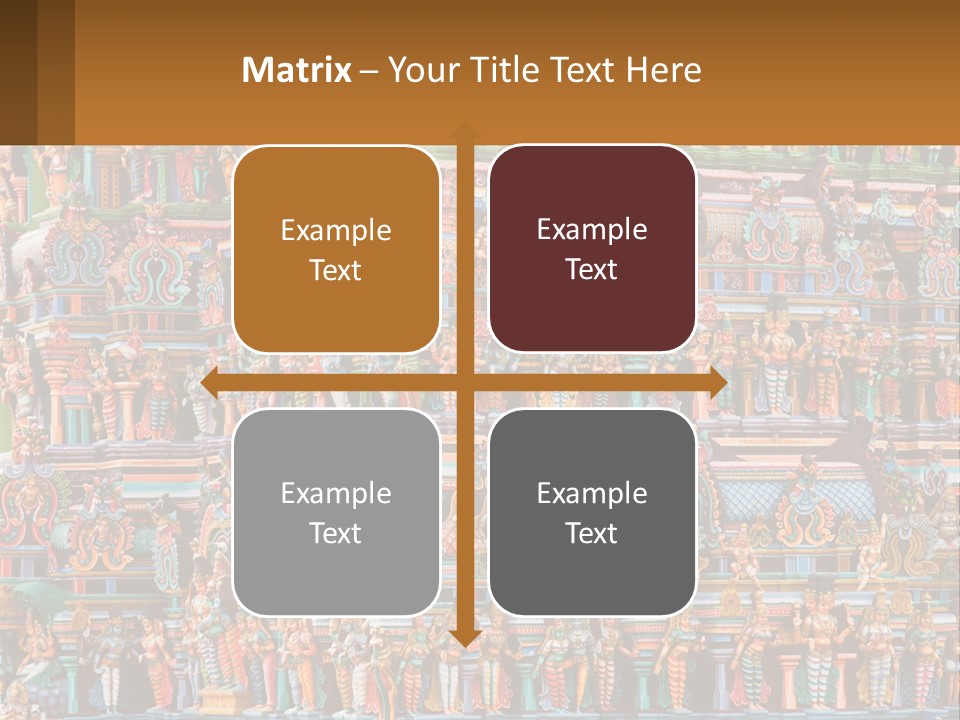 Old Deity Sculpture PowerPoint Template