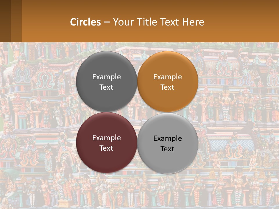 Old Deity Sculpture PowerPoint Template