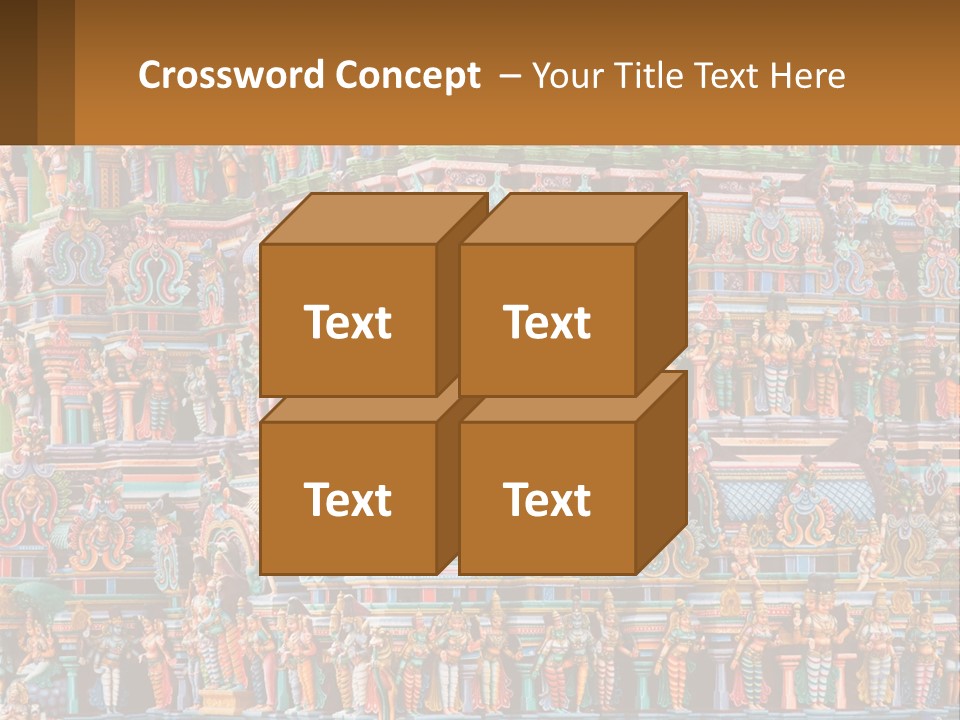 Old Deity Sculpture PowerPoint Template