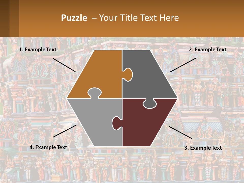 Old Deity Sculpture PowerPoint Template