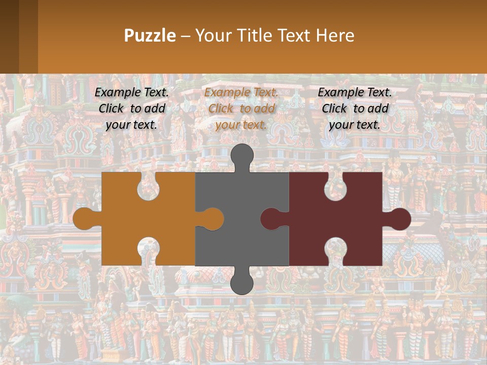 Old Deity Sculpture PowerPoint Template