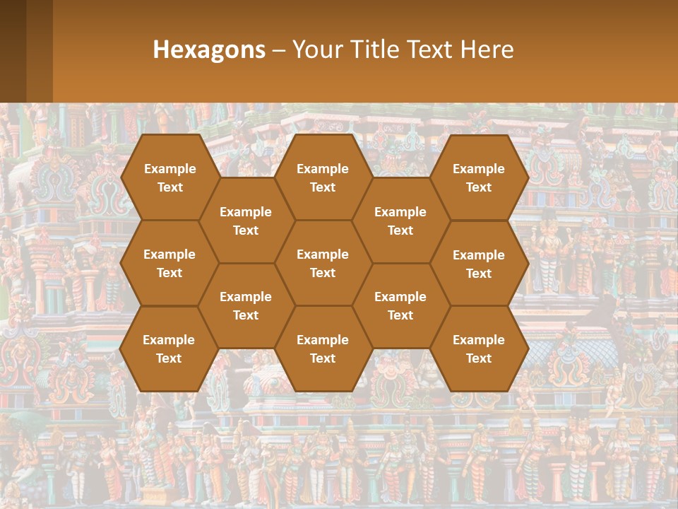 Old Deity Sculpture PowerPoint Template