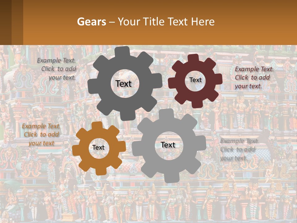 Old Deity Sculpture PowerPoint Template