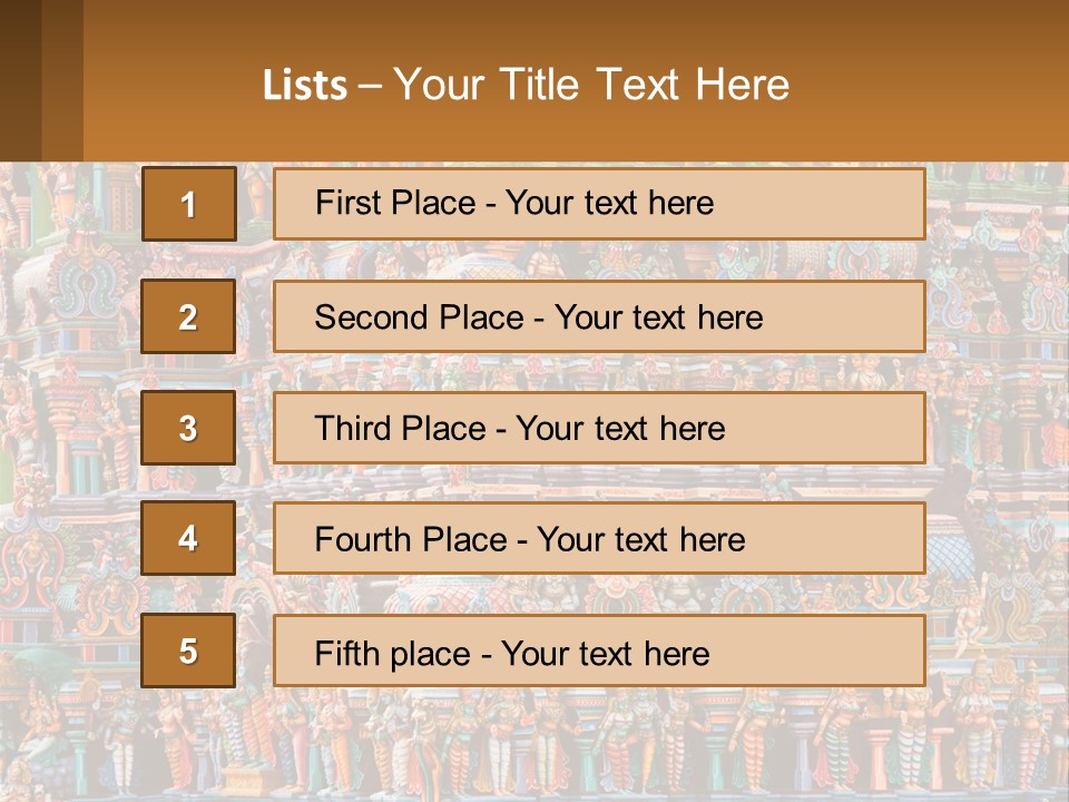 Old Deity Sculpture PowerPoint Template