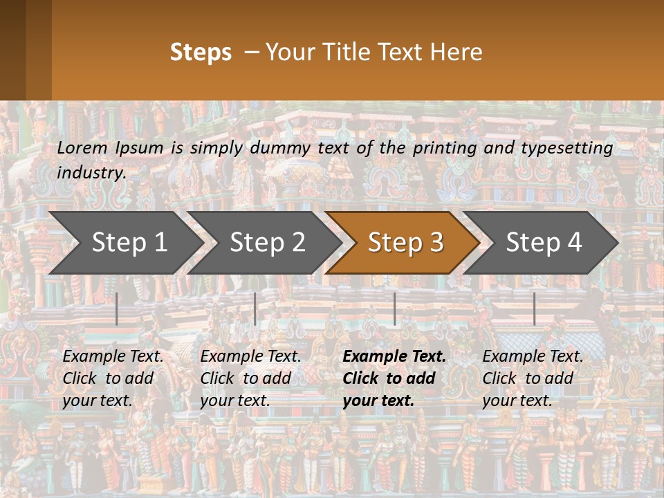 Old Deity Sculpture PowerPoint Template