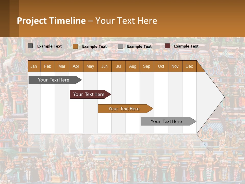 Old Deity Sculpture PowerPoint Template