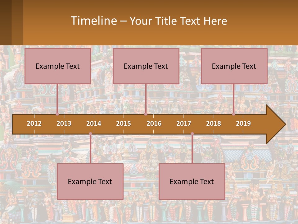 Old Deity Sculpture PowerPoint Template