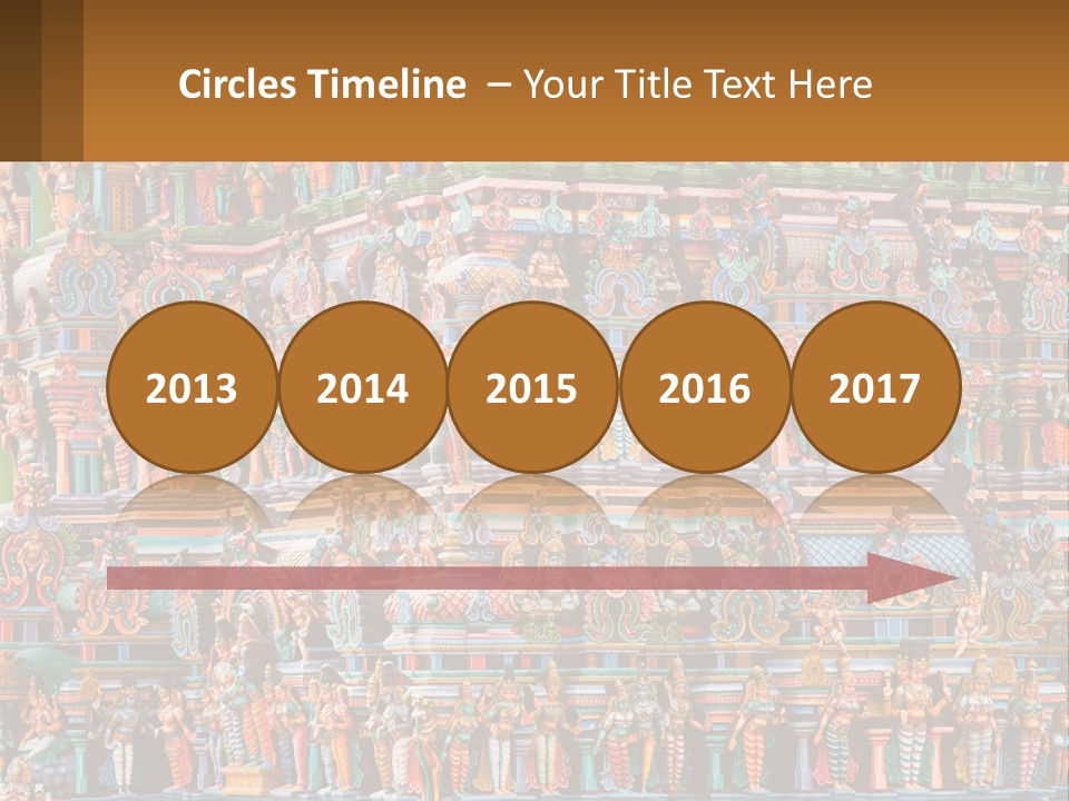 Old Deity Sculpture PowerPoint Template