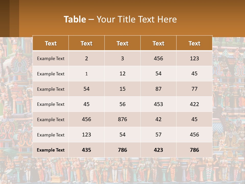 Old Deity Sculpture PowerPoint Template