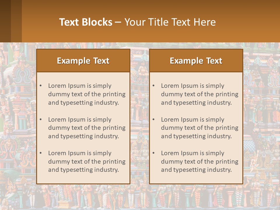 Old Deity Sculpture PowerPoint Template