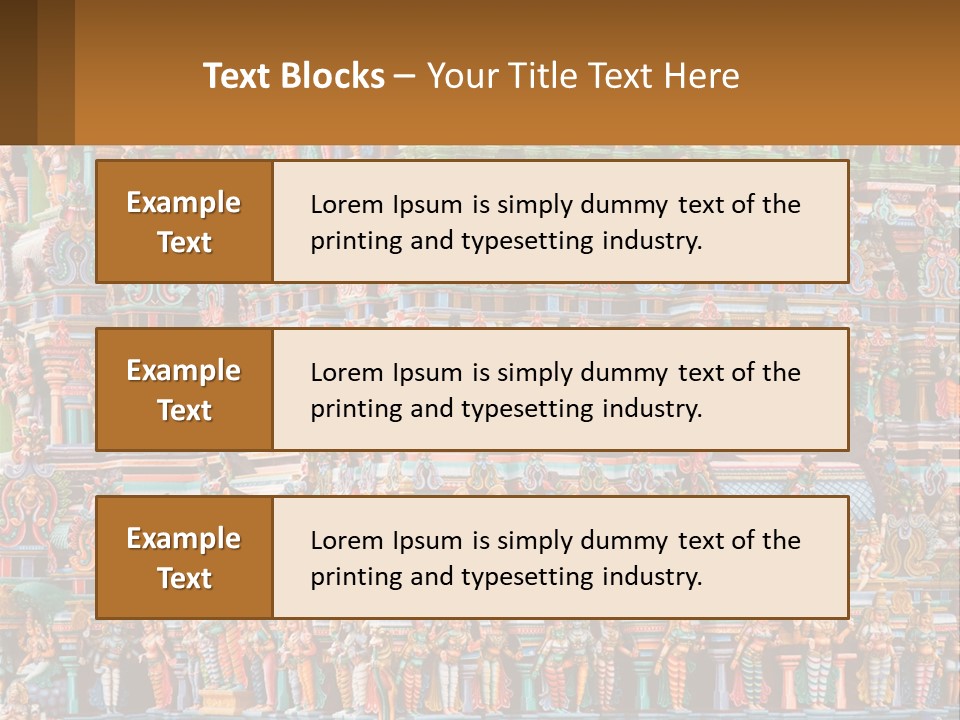 Old Deity Sculpture PowerPoint Template