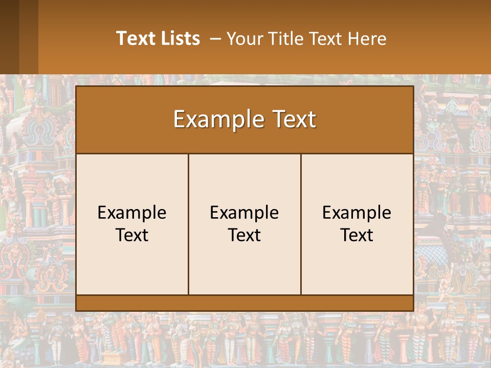 Old Deity Sculpture PowerPoint Template