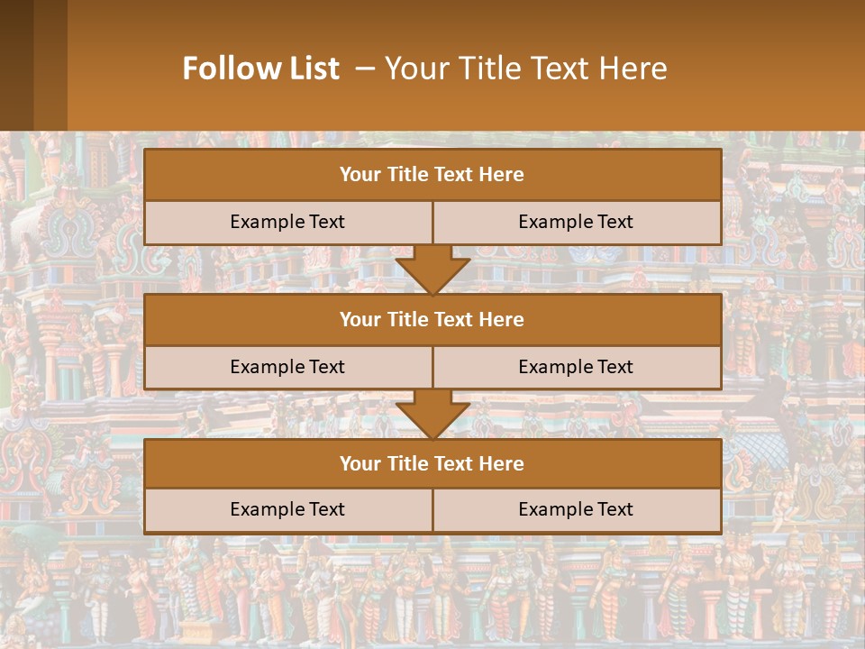 Old Deity Sculpture PowerPoint Template