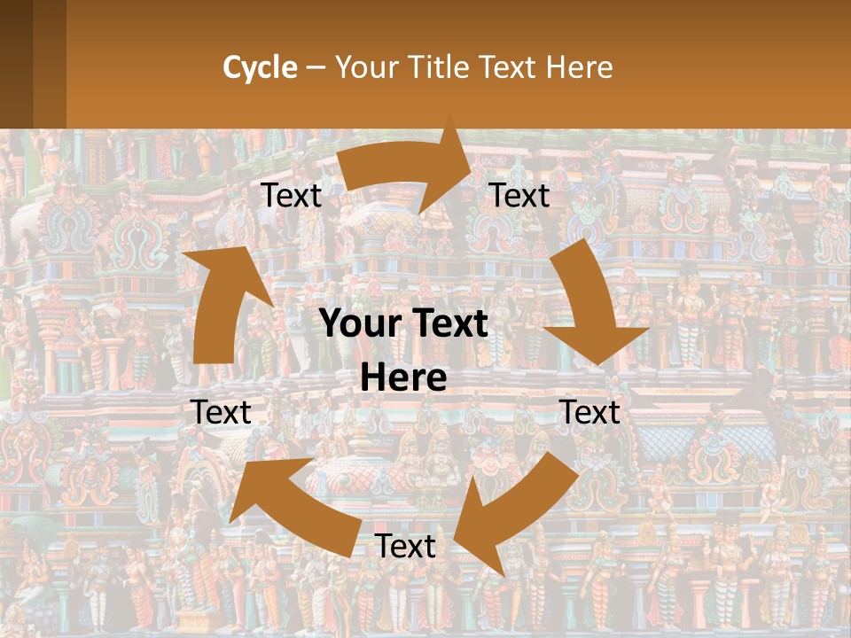 Old Deity Sculpture PowerPoint Template