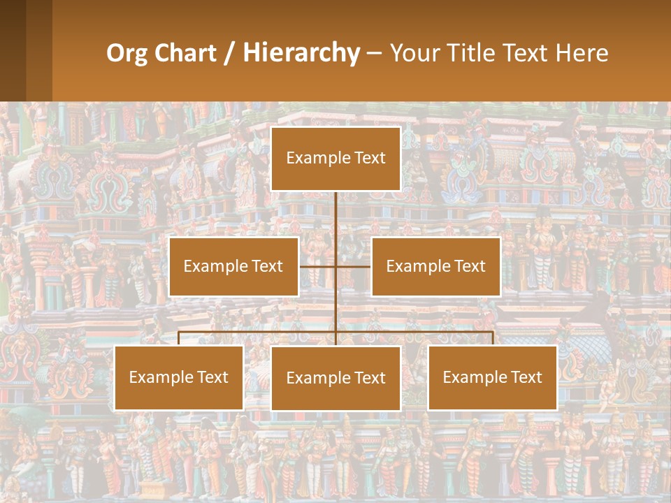 Old Deity Sculpture PowerPoint Template