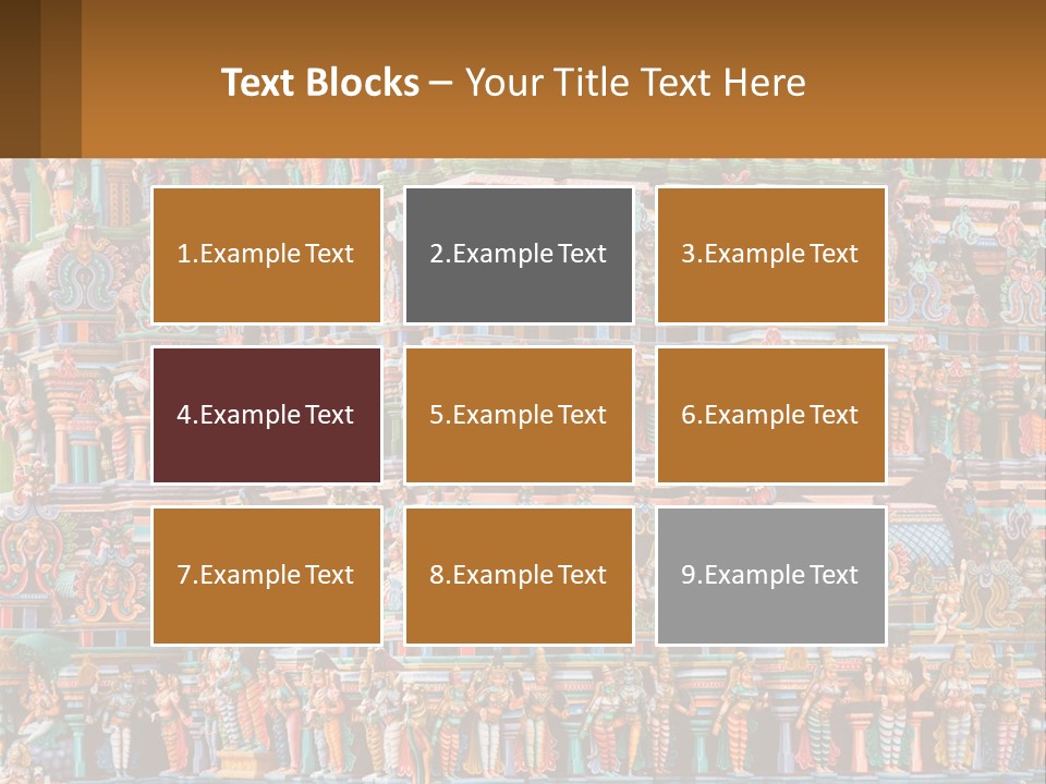 Old Deity Sculpture PowerPoint Template