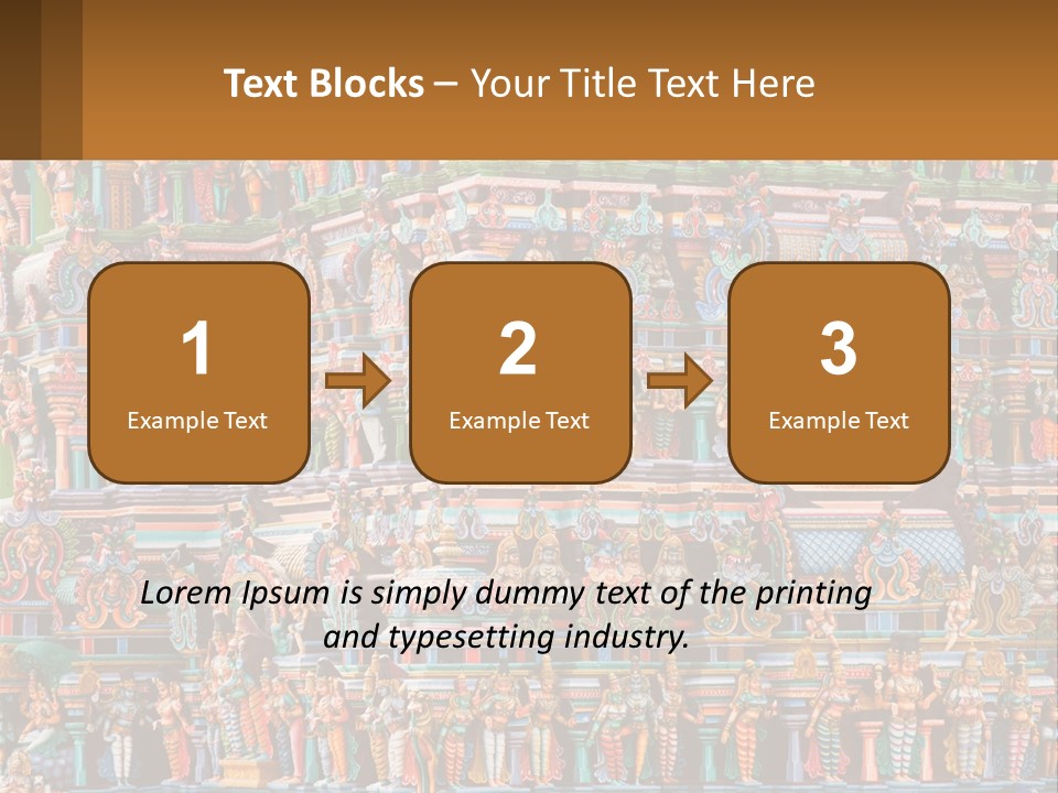 Old Deity Sculpture PowerPoint Template