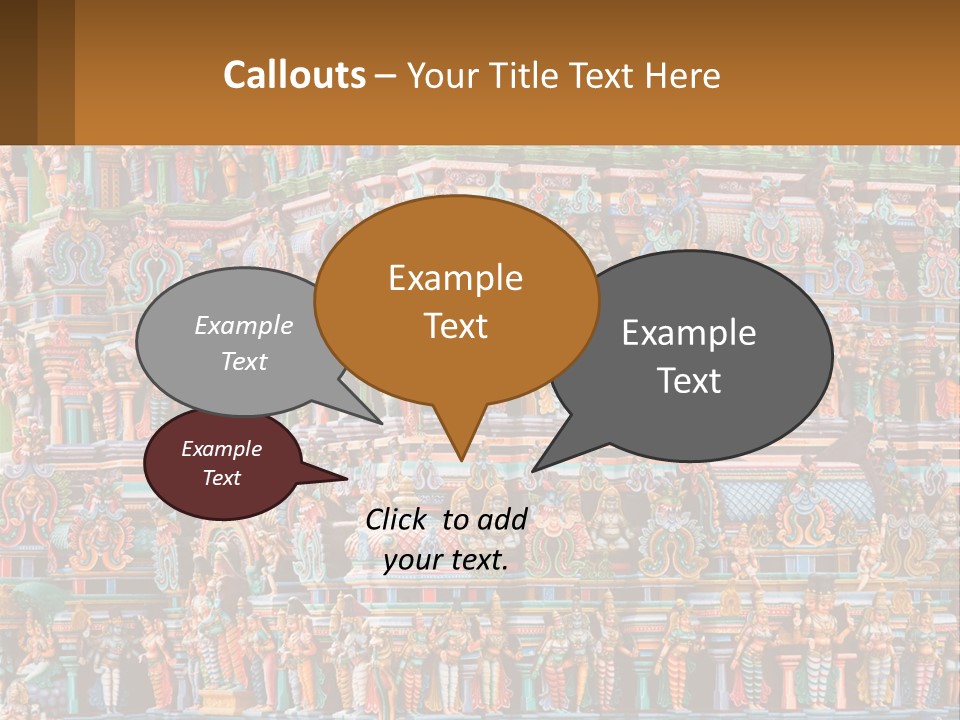 Old Deity Sculpture PowerPoint Template