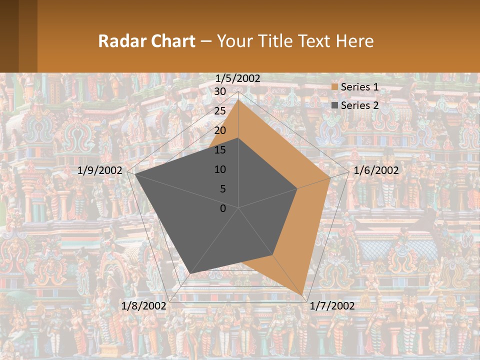 Old Deity Sculpture PowerPoint Template