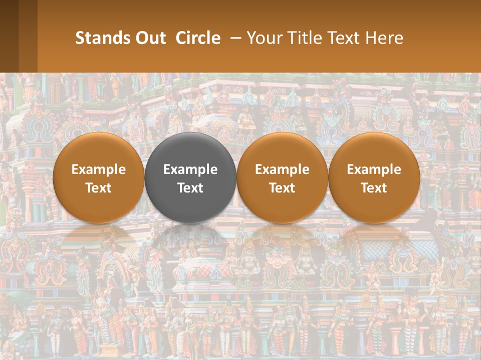 Old Deity Sculpture PowerPoint Template