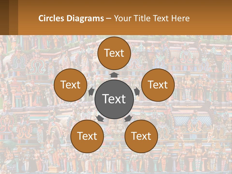 Old Deity Sculpture PowerPoint Template