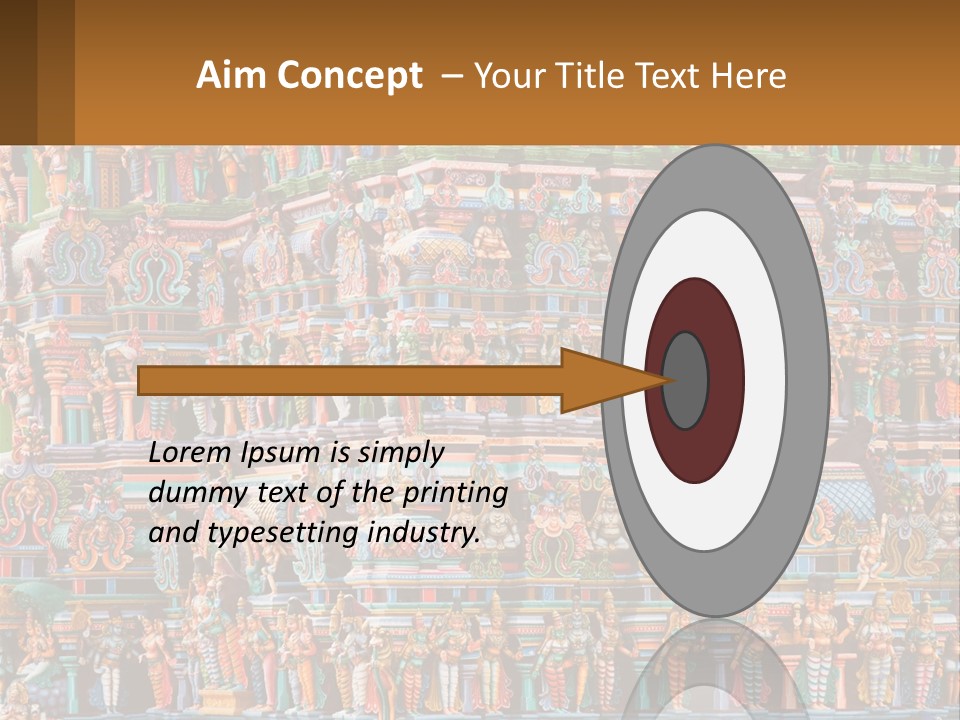 Old Deity Sculpture PowerPoint Template