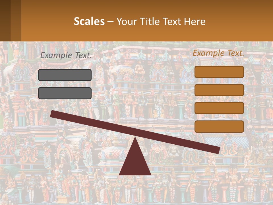 Old Deity Sculpture PowerPoint Template