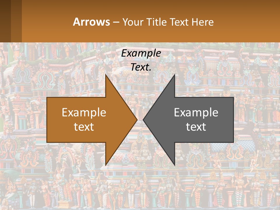 Old Deity Sculpture PowerPoint Template
