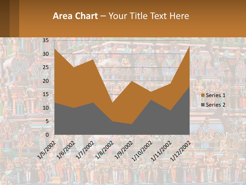 Old Deity Sculpture PowerPoint Template