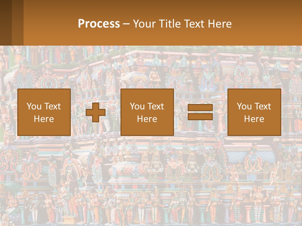 Old Deity Sculpture PowerPoint Template