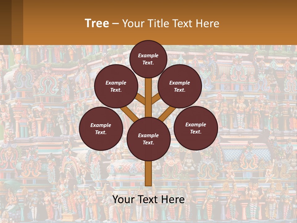 Old Deity Sculpture PowerPoint Template