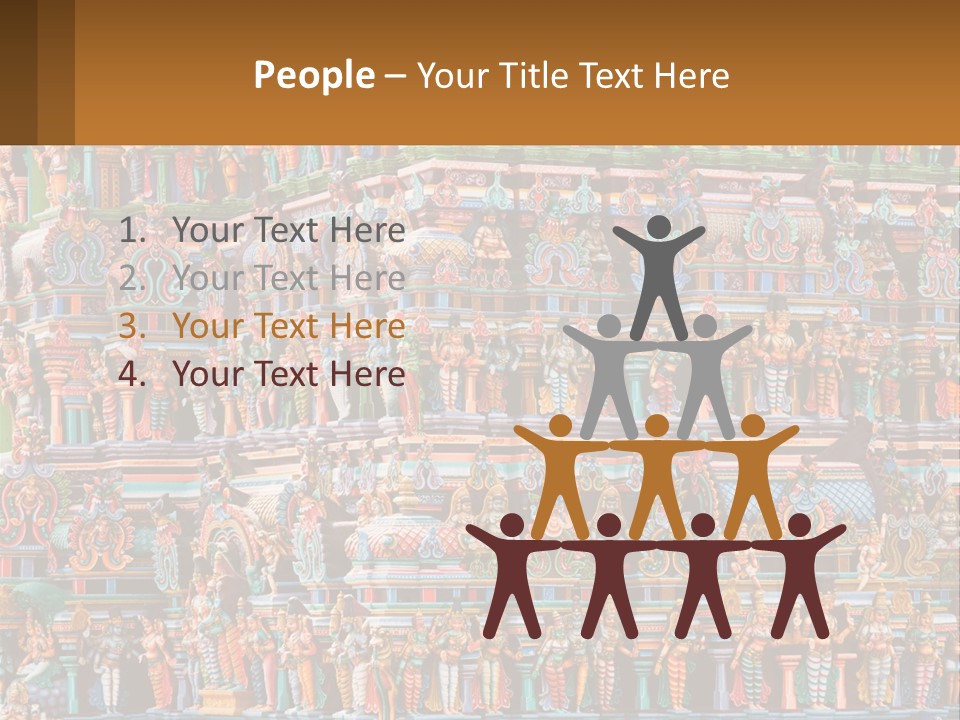 Old Deity Sculpture PowerPoint Template