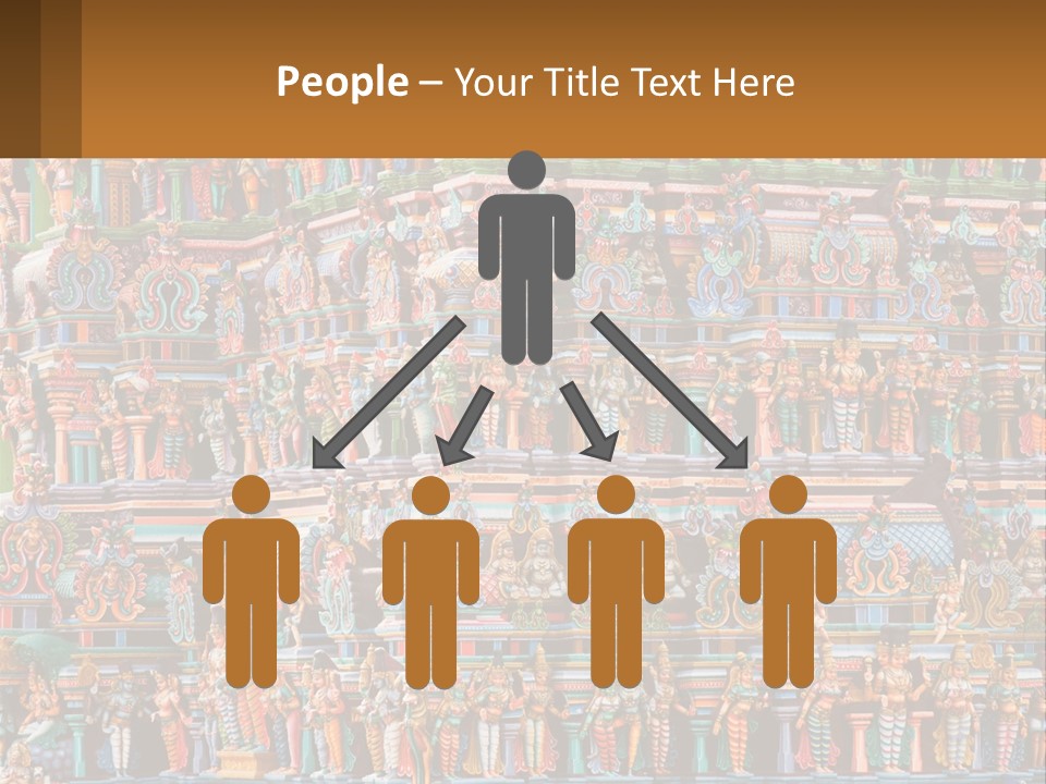 Old Deity Sculpture PowerPoint Template