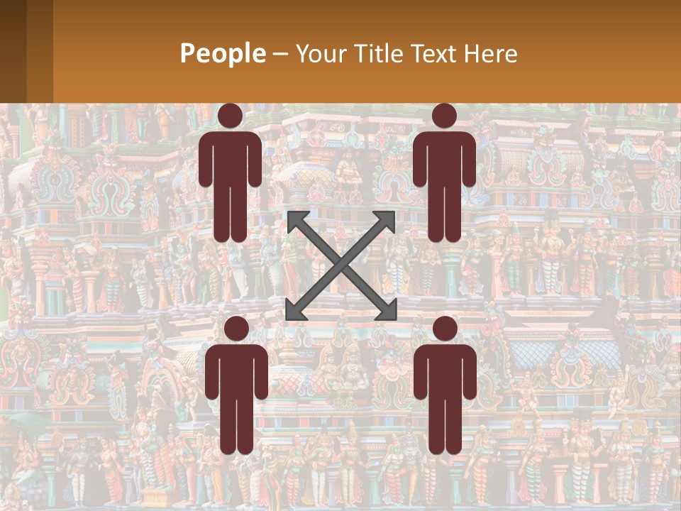 Old Deity Sculpture PowerPoint Template