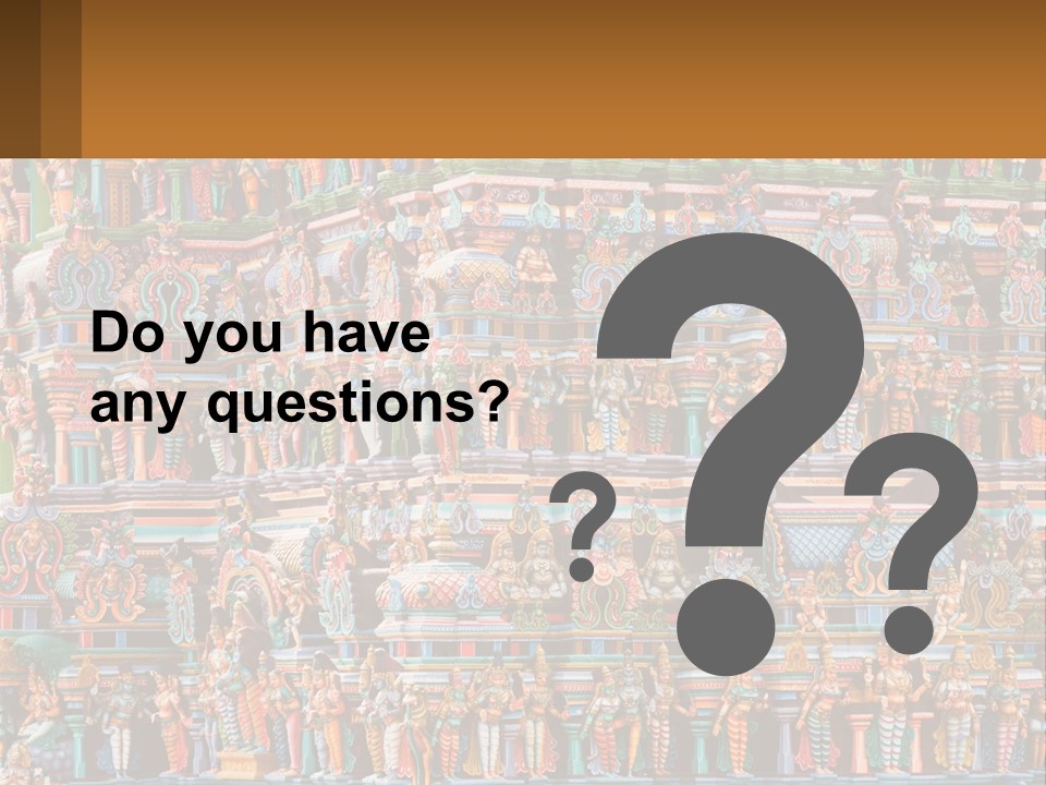 Old Deity Sculpture PowerPoint Template