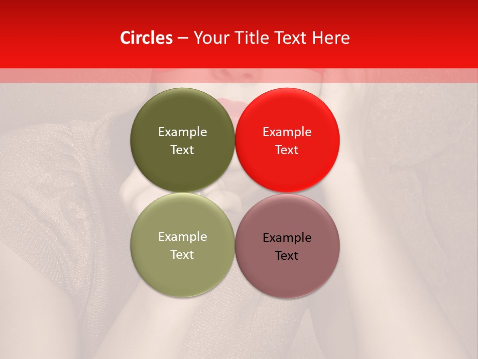 Woman Beautiful Hand PowerPoint Template