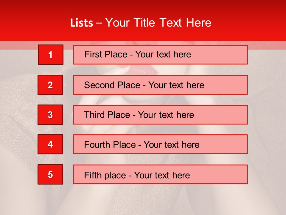 Woman Beautiful Hand PowerPoint Template