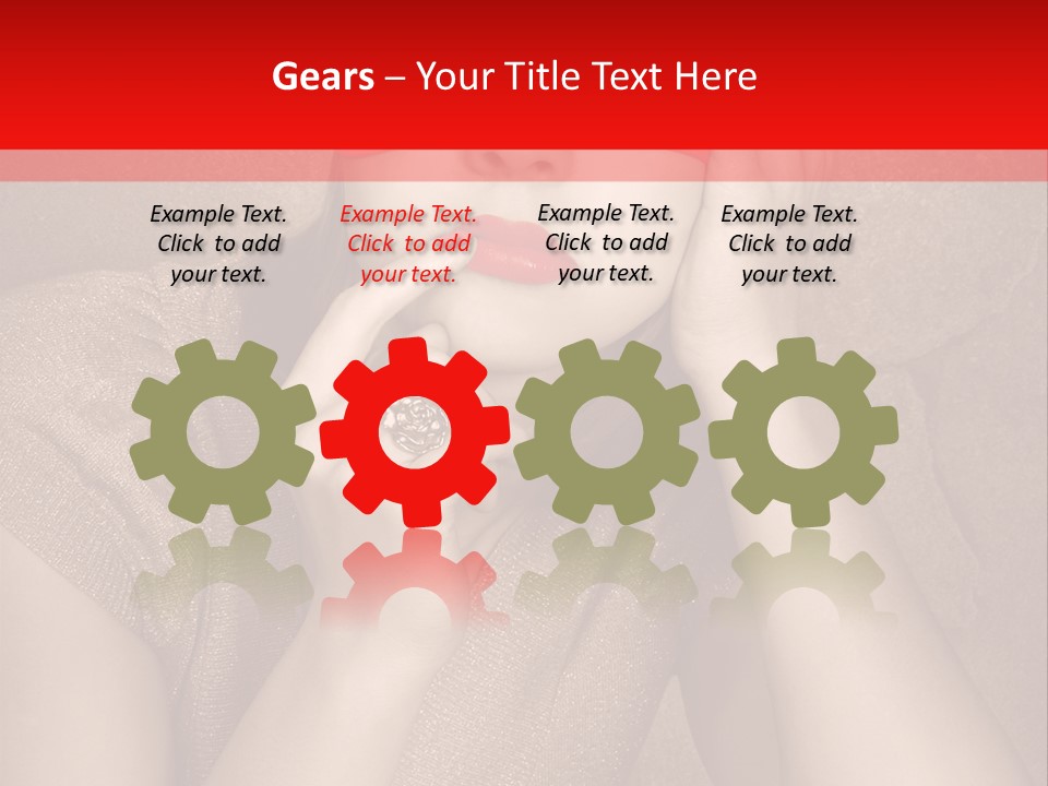 Woman Beautiful Hand PowerPoint Template