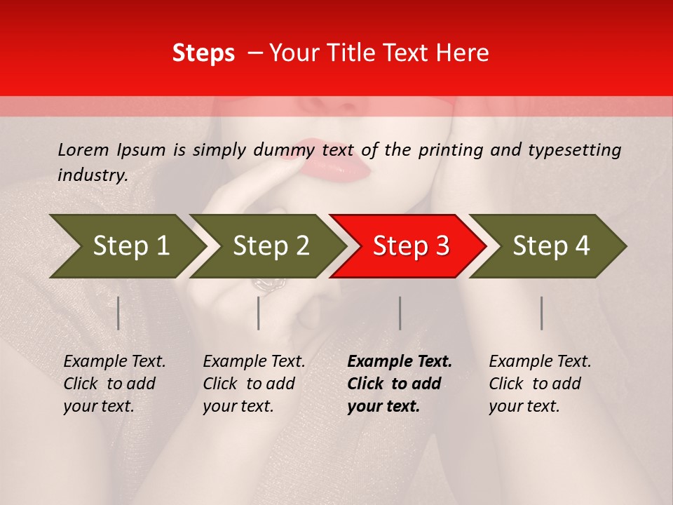 Woman Beautiful Hand PowerPoint Template