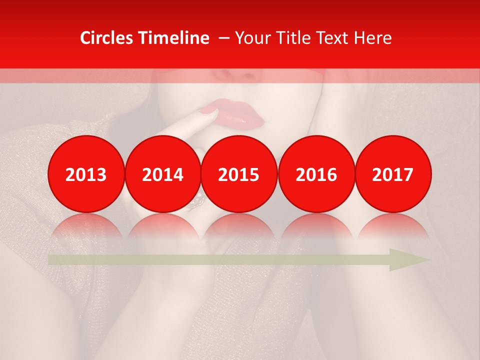 Woman Beautiful Hand PowerPoint Template