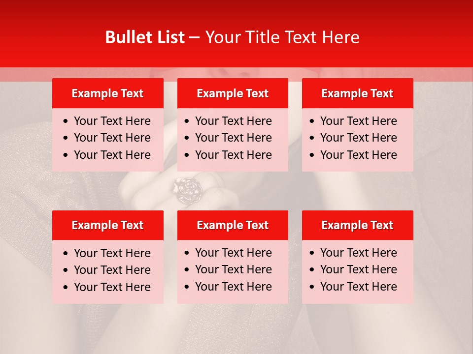 Woman Beautiful Hand PowerPoint Template