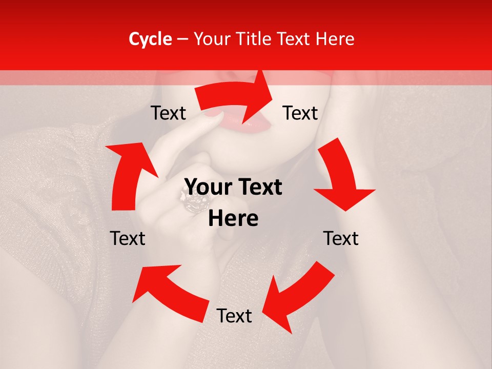 Woman Beautiful Hand PowerPoint Template