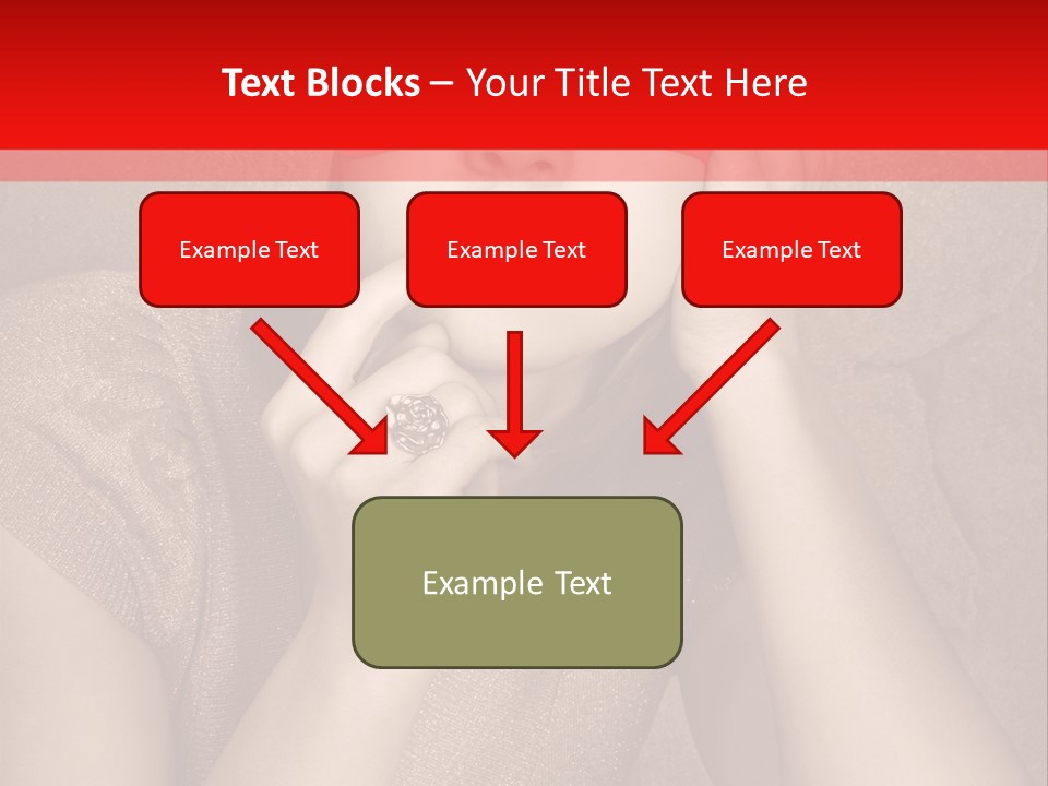 Woman Beautiful Hand PowerPoint Template