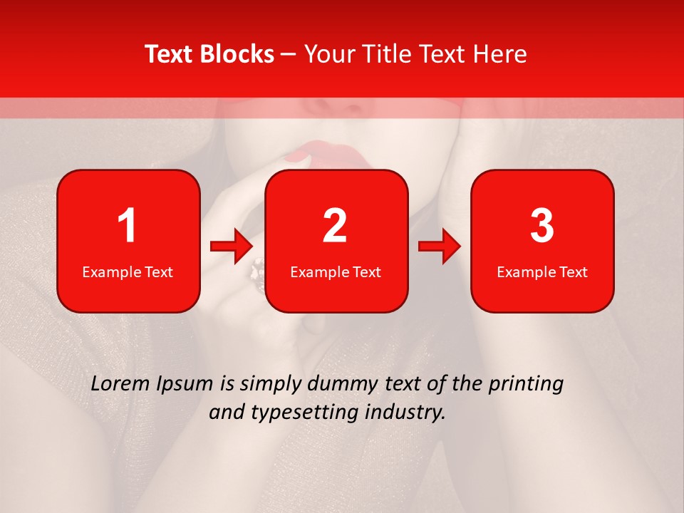 Woman Beautiful Hand PowerPoint Template