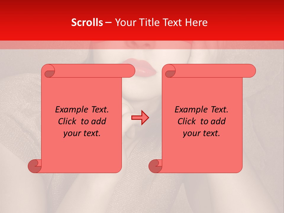 Woman Beautiful Hand PowerPoint Template