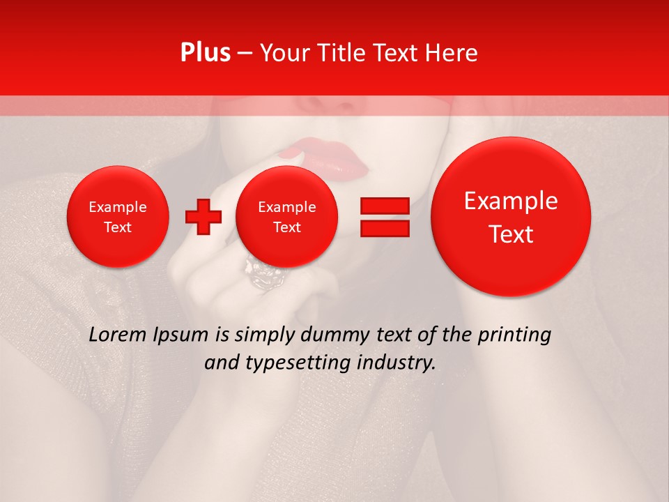 Woman Beautiful Hand PowerPoint Template