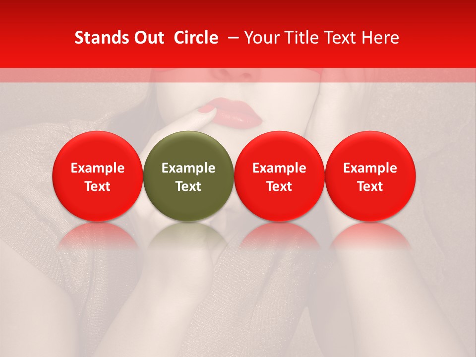 Woman Beautiful Hand PowerPoint Template