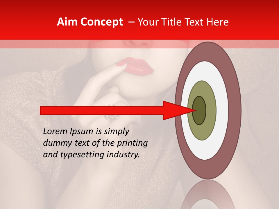 Woman Beautiful Hand PowerPoint Template