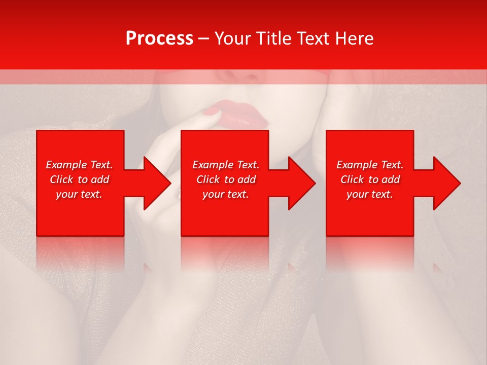 Woman Beautiful Hand PowerPoint Template