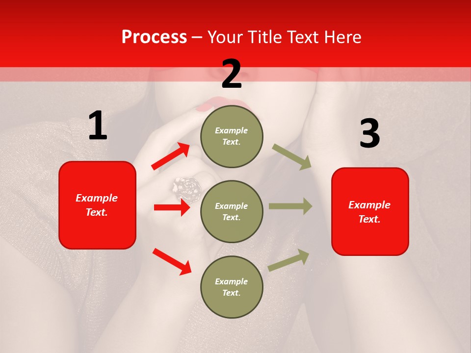 Woman Beautiful Hand PowerPoint Template